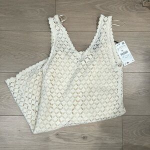 NWT. Zara Crochet mini dress . Size Z